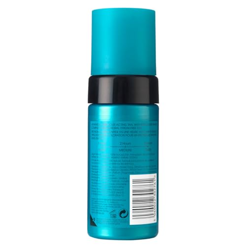 St. Tropez Self Tan Express Mousse and application mitt demonstrate streak-free results.