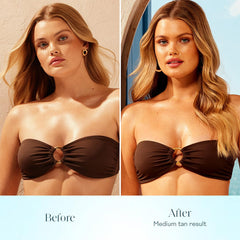St. Tropez Self Tan Express Mousse delivers deeper bronze after 3 hours.