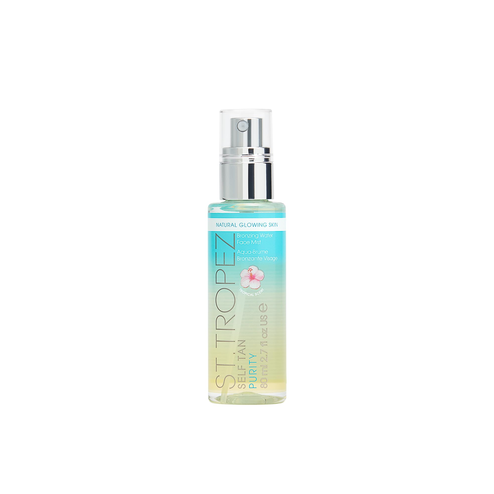 St.Tropez Self Tan Purity Face Mist bottle shown for on-the-go glow