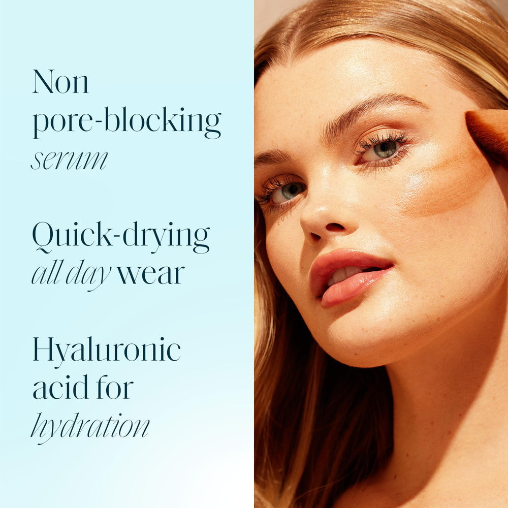 St.Tropez Sunlit Skin graphic emphasizing hyaluronic acid hydration