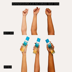 Transparent tan develops in 4-8 hours for a quick, natural glow.