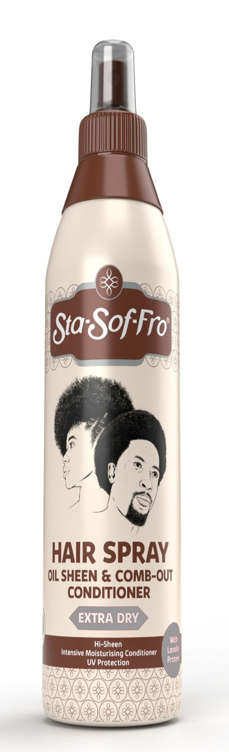 Sta-Sof-Fro botella frontal para cuidado suave del cabello seco