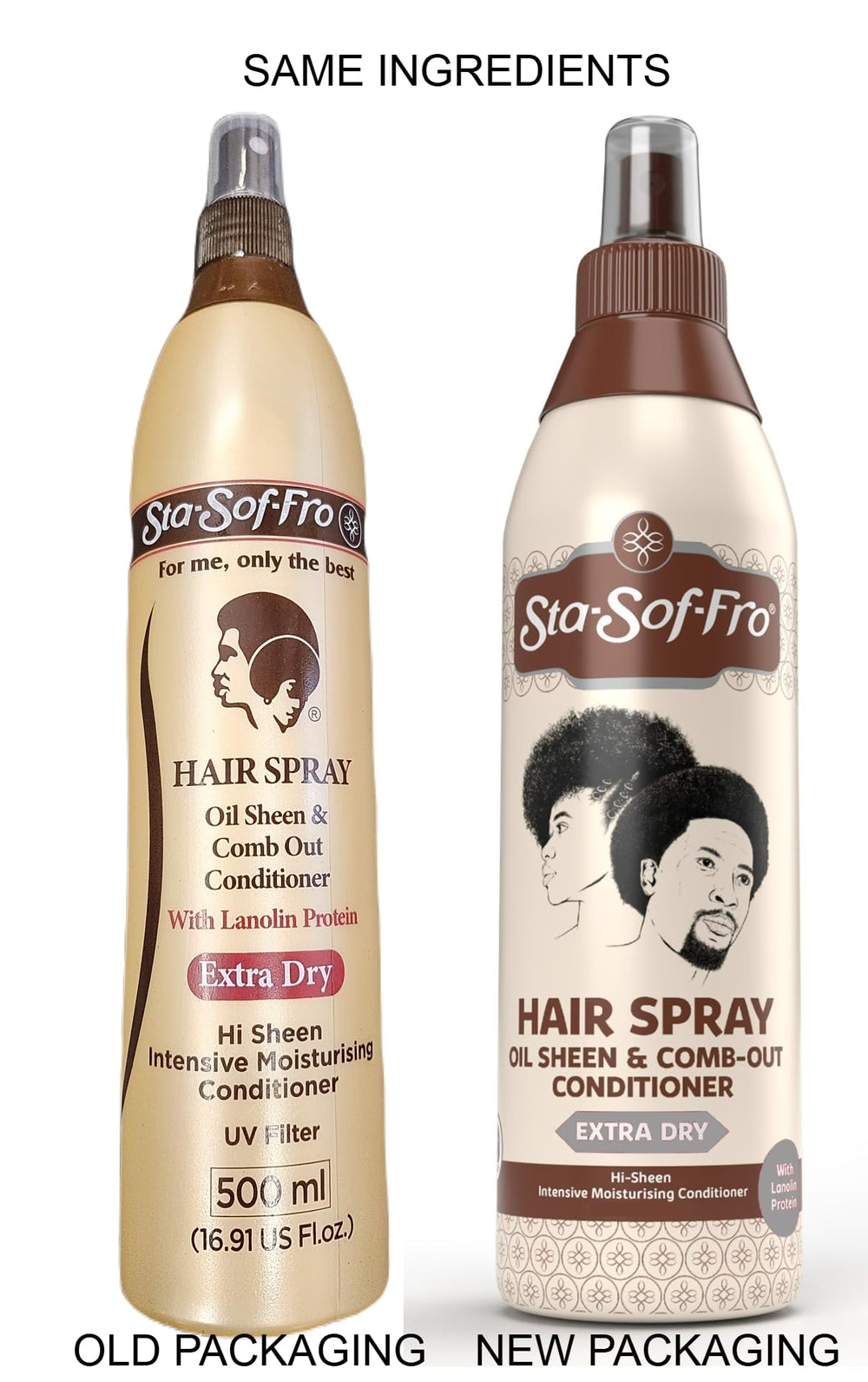 Sta-Sof-Fro niebla de aplicación en cabello para suavidad