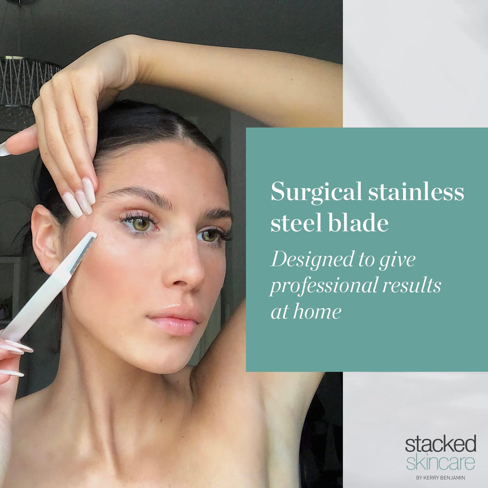 StackedSkincare improves skincare absorption and makeup wear after dermaplaning