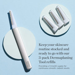 StackedSkincare dermaplane tool attachment clicks securely for safe, precise use