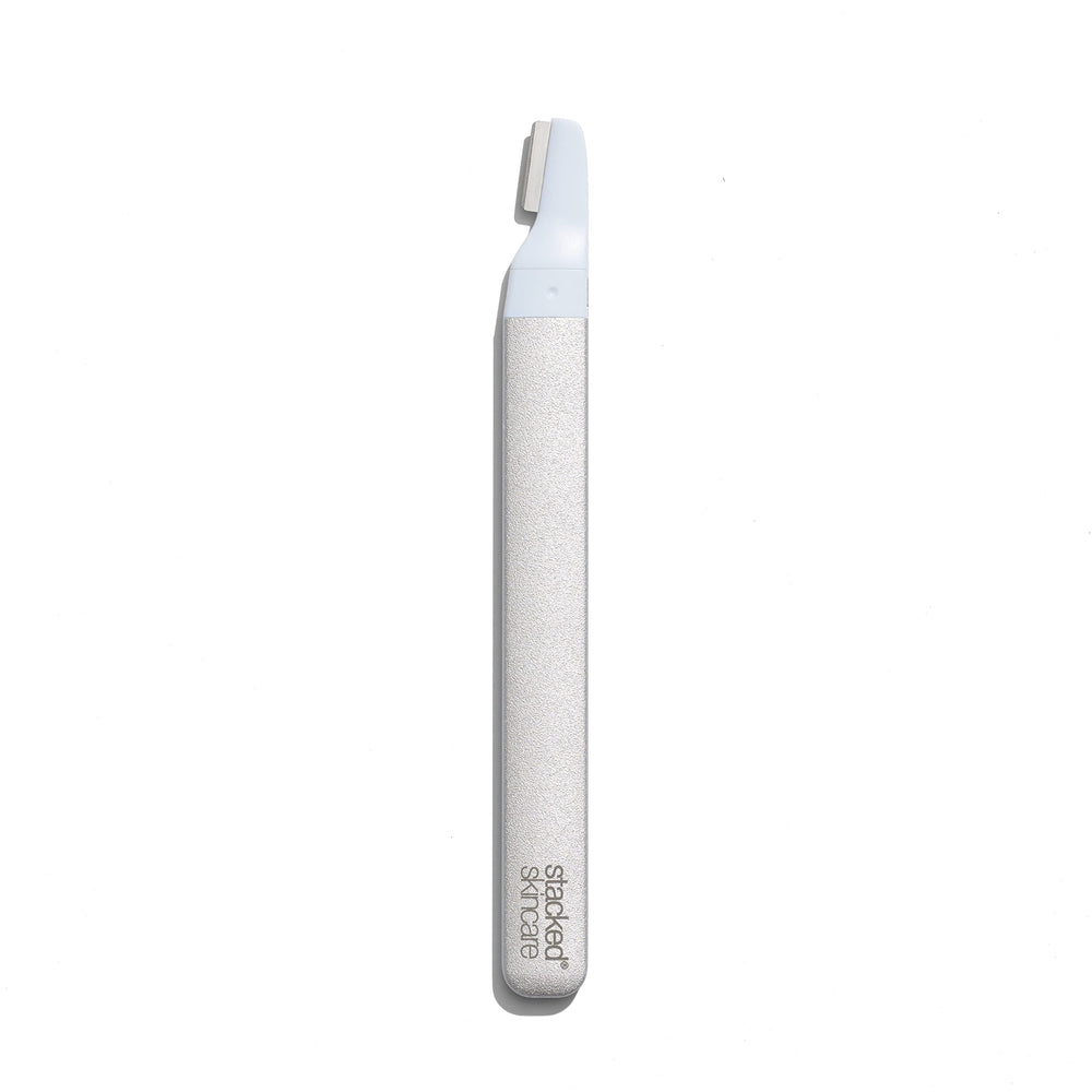 StackedSkincare precision blade for upper lip detail work and delicate contours.