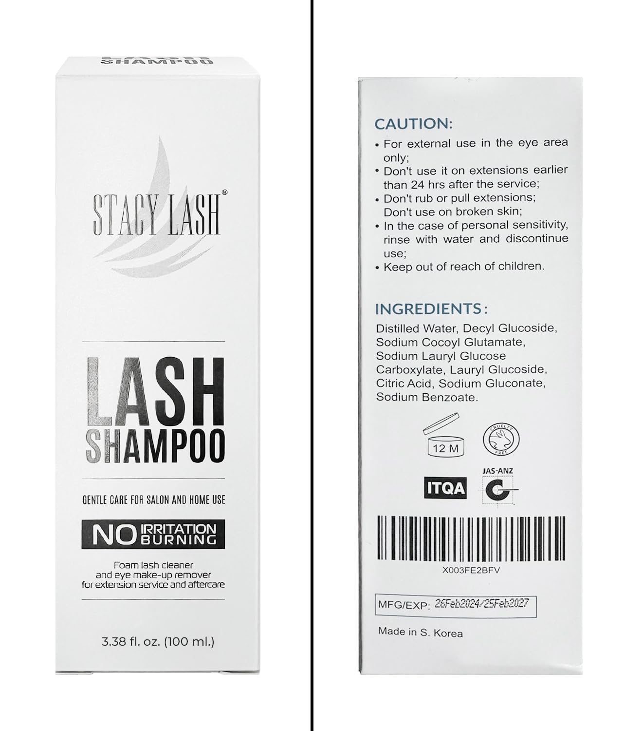 STACY LASH desmaquillante limpiador eficaz para pestañas naturales