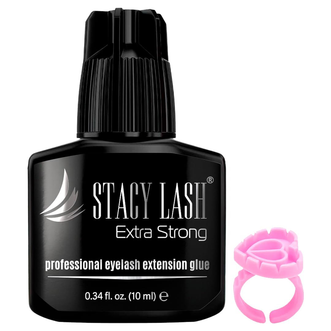 STACY LASH extra strong glue bottle used for pro lash extensions with fast dry time