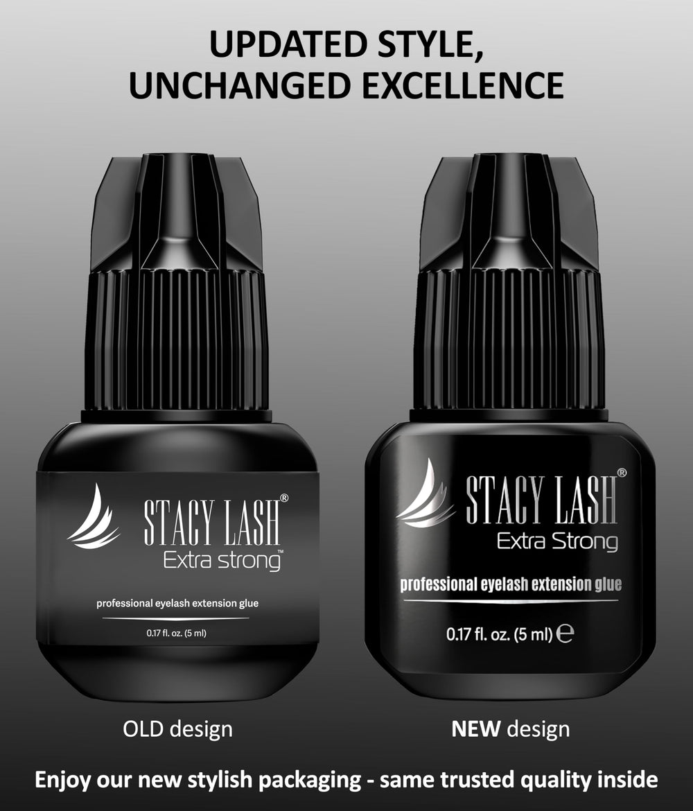 STACY LASH heart-shaped glue ring boosts precision during application.