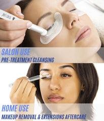 STACY LASH limpiador extensiones con cepillo integrado para uso diario