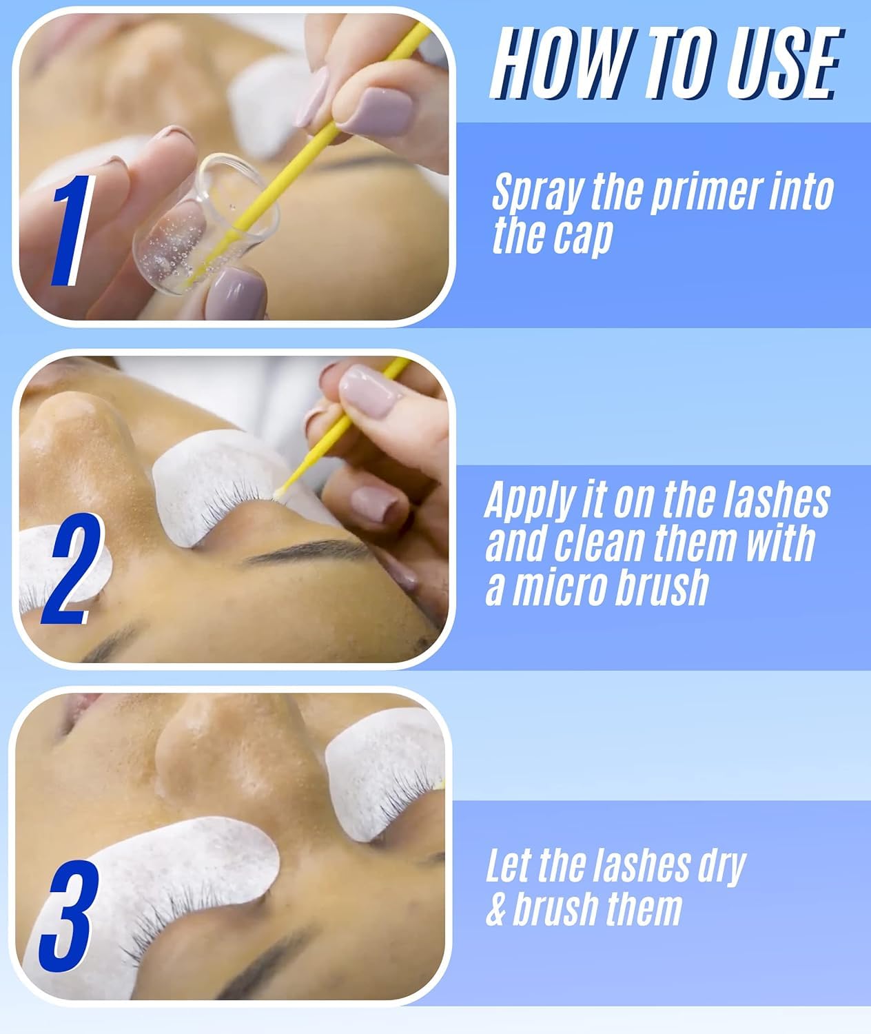 STACY LASH primer cap and spray-top seal shown.