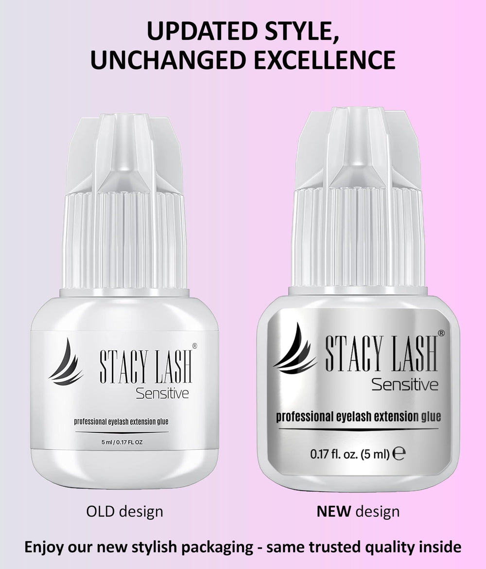 STACY LASH Sensitive glue drying time demonstration helps efficient work