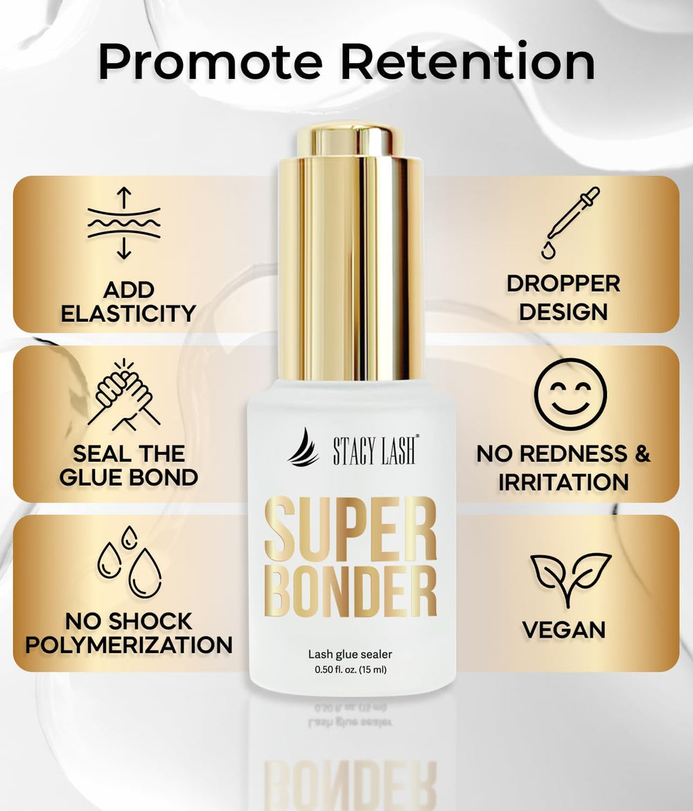 STACY LASH Super Bonder, control de vapores, reduce posibles irritaciones.