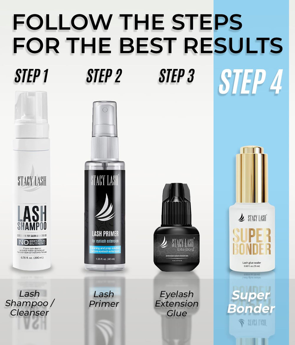 STACY LASH Super Bonder, gotero preciso, facilita dosis controladas.