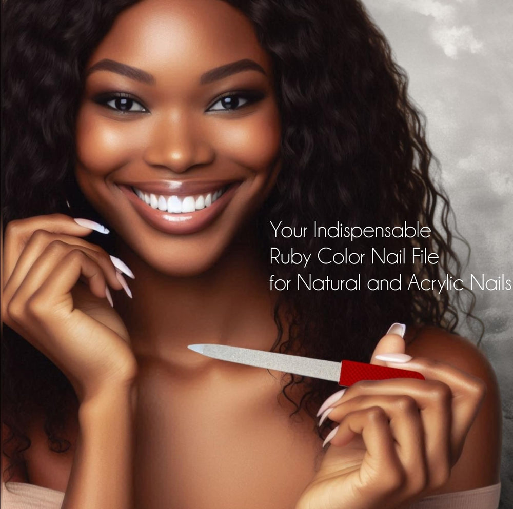 Durable stainless steel construction ensures long-lasting performance for nail care.