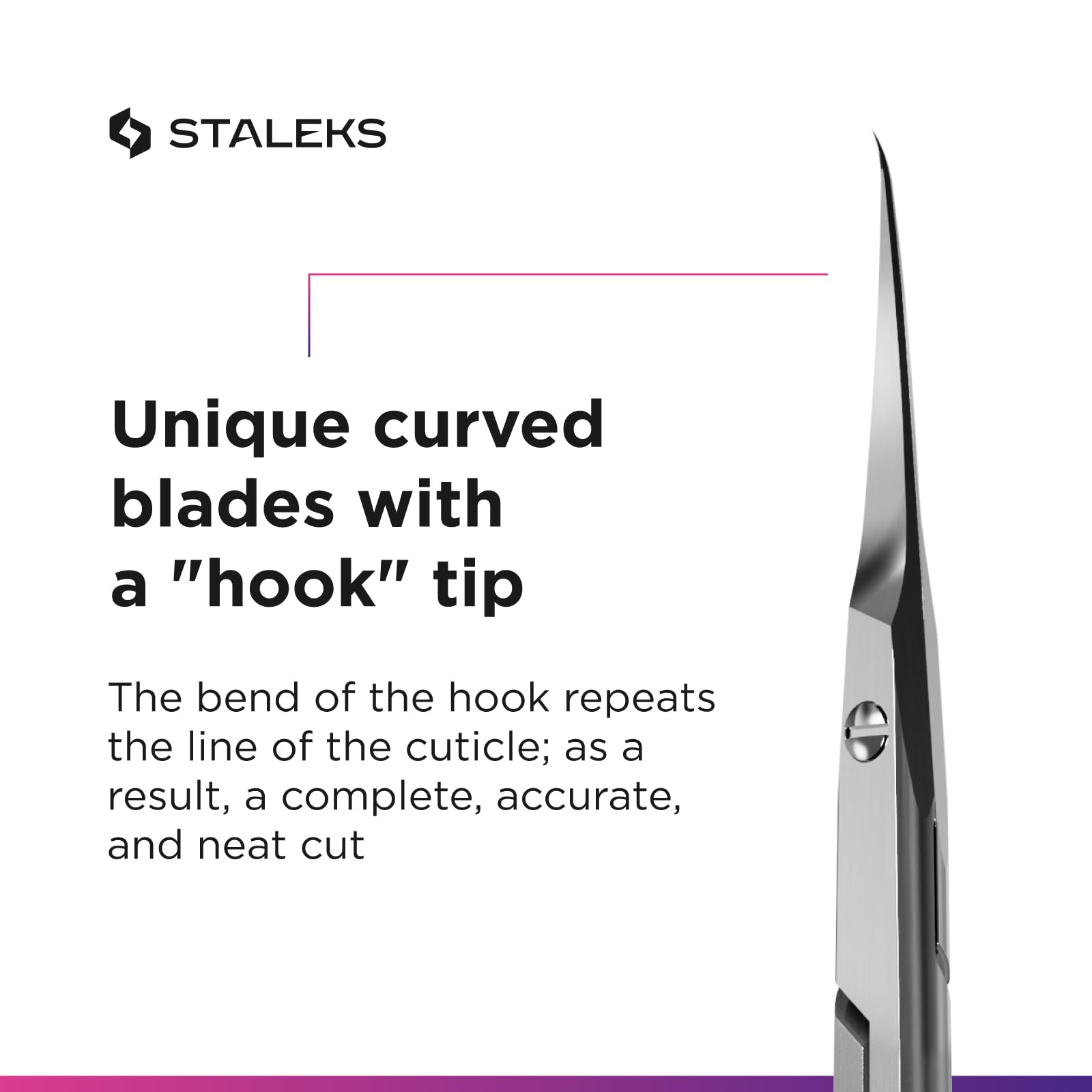 Staleks Pro matte handle view reduces glare and eye strain during long sessions