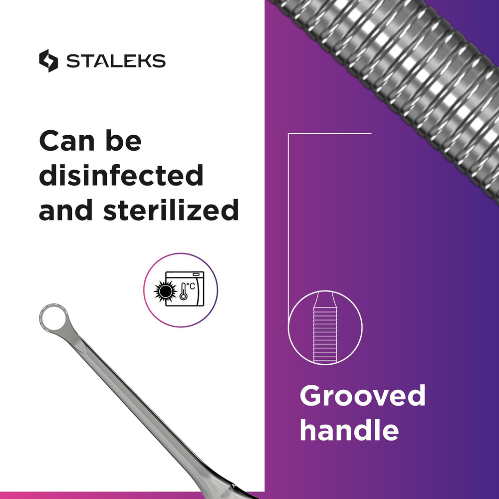Staleks Pro dual-function design combines pusher and ring in one