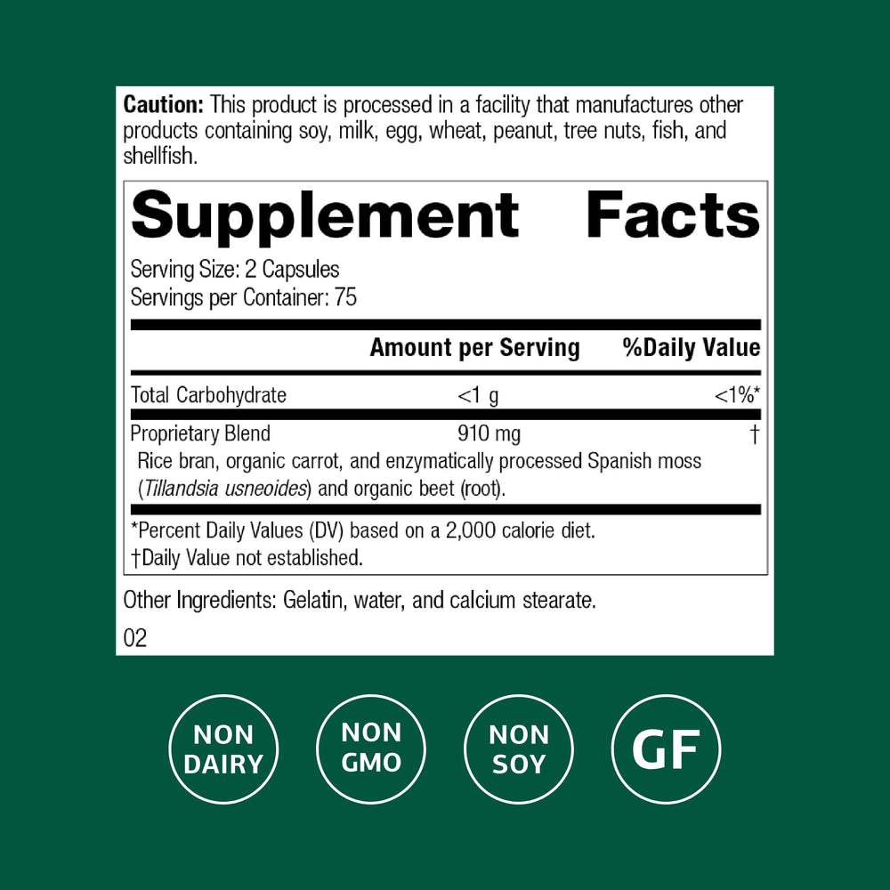 Standard Process Zymex capsules label close-up highlighting gluten-free and dairy-free features.