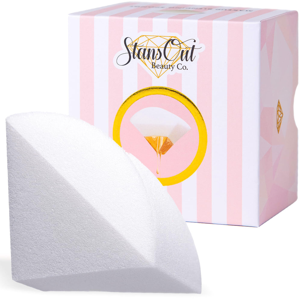 StansOut Memory Foam Sponge achieves airbrush finish with liquid, cream, or powder formulas.