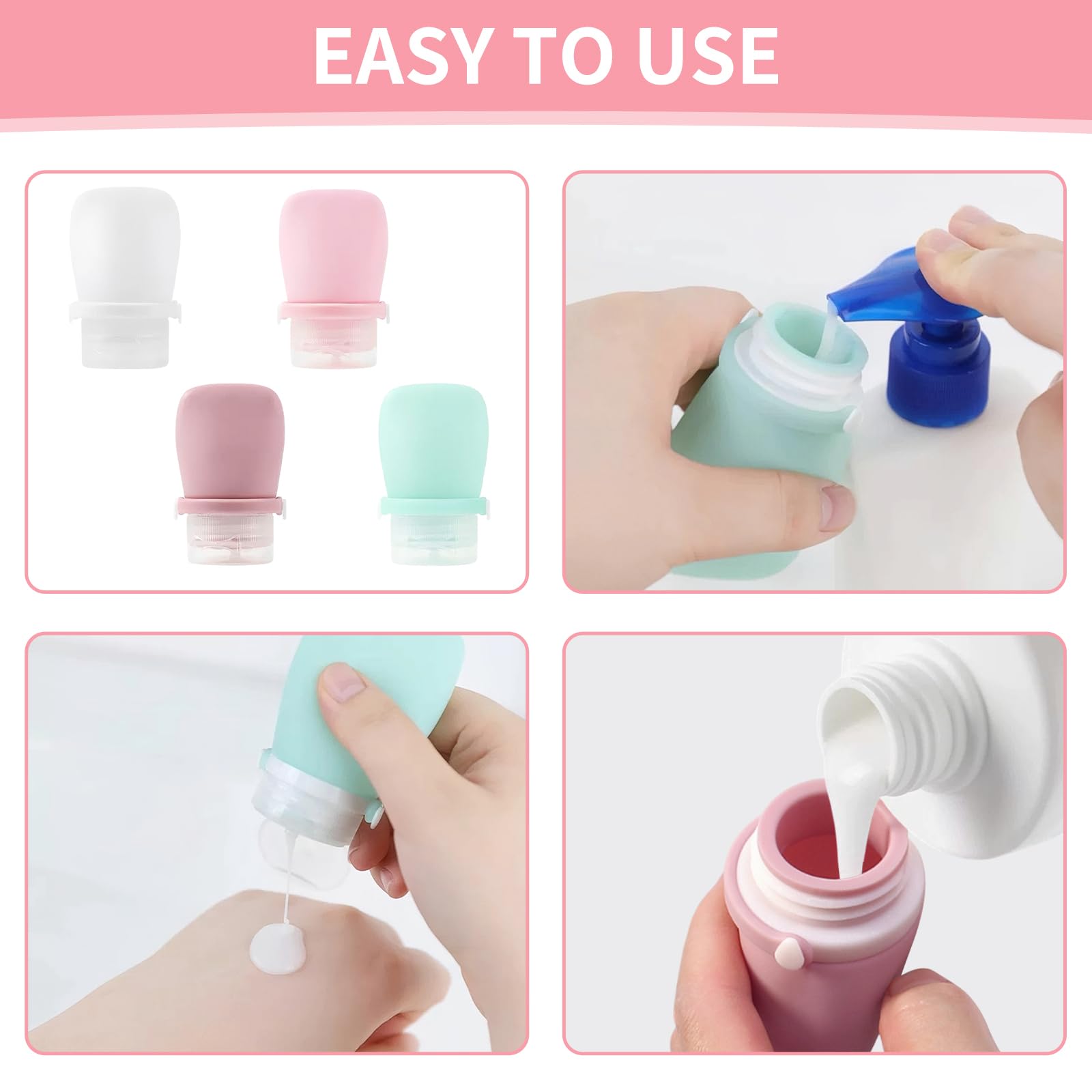 Starfa Lab soft silicone material is safe for toiletries and foods.