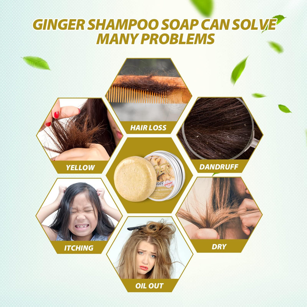 Starhig Ginger Shampoo Bar aporta brillo natural y sedosidad