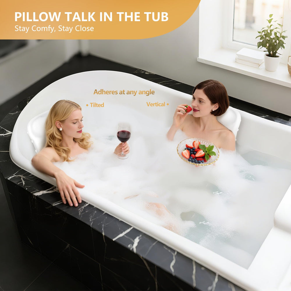 Almohada de baño Starotatess de silicona suave y hipoalergénica.