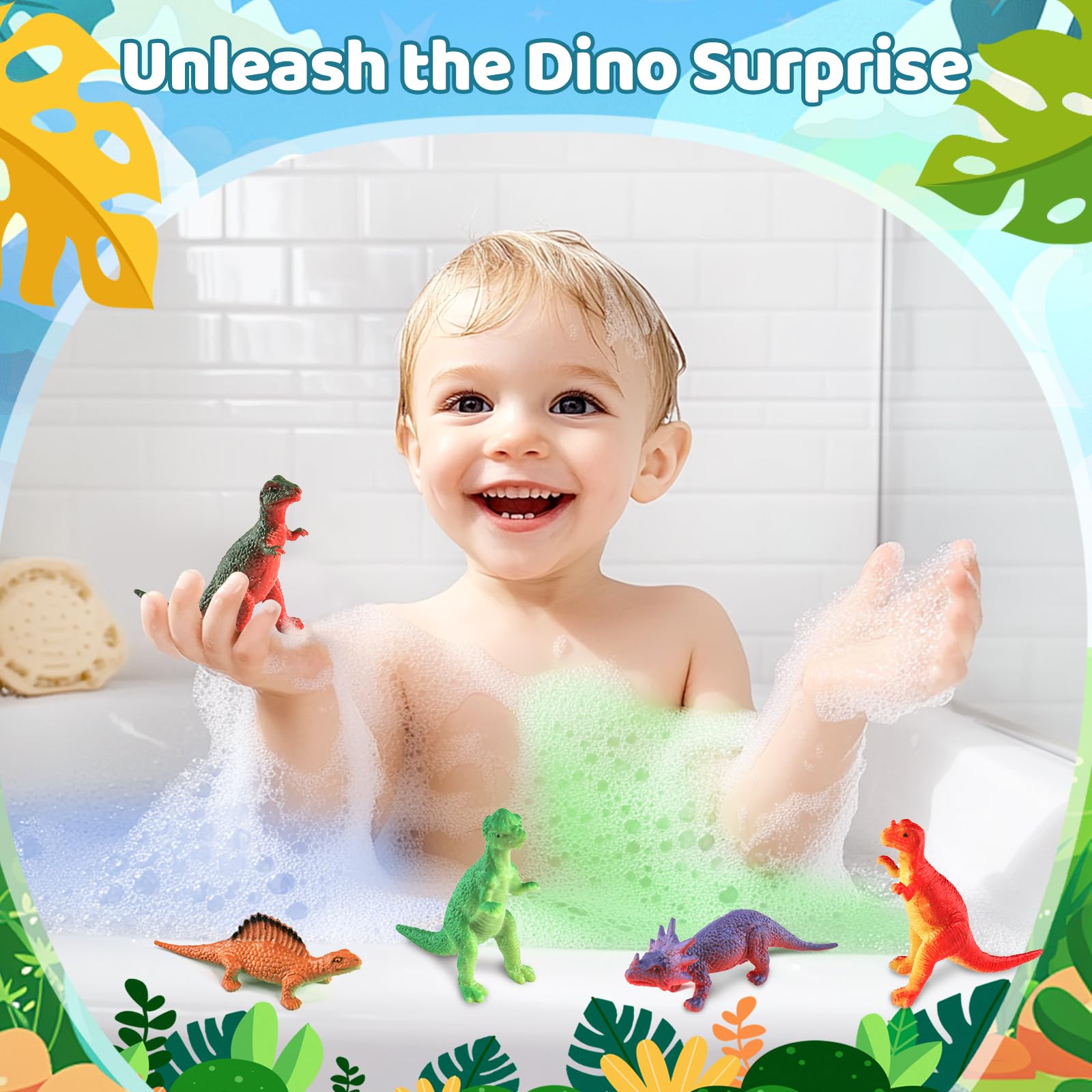 STARYAR bomba de baño dino-juguete interno, regalo perfecto para niños curiosos y pacientes.