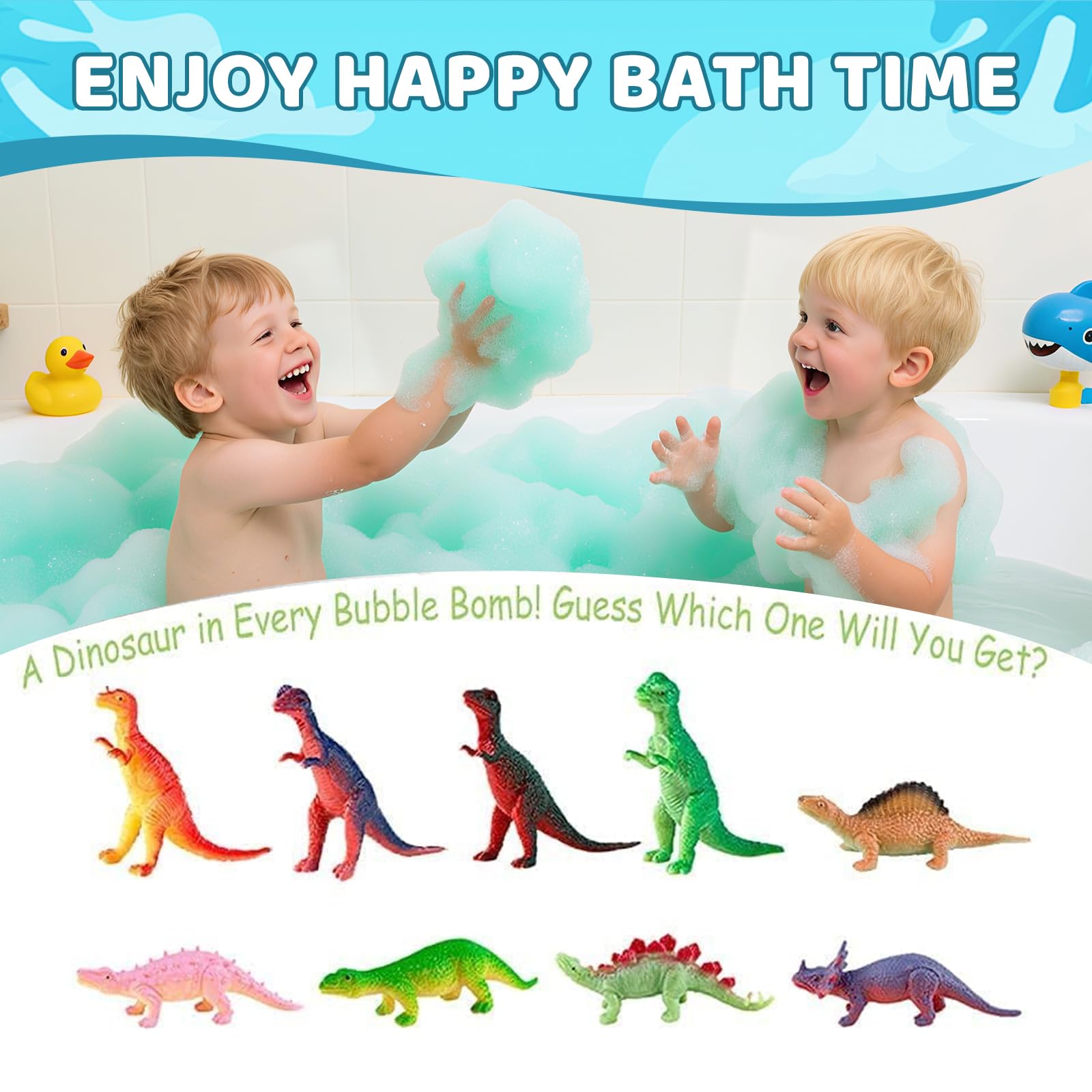STARYAR bomba de baño dino-manteca-karite aporta hidratación suave durante el baño.