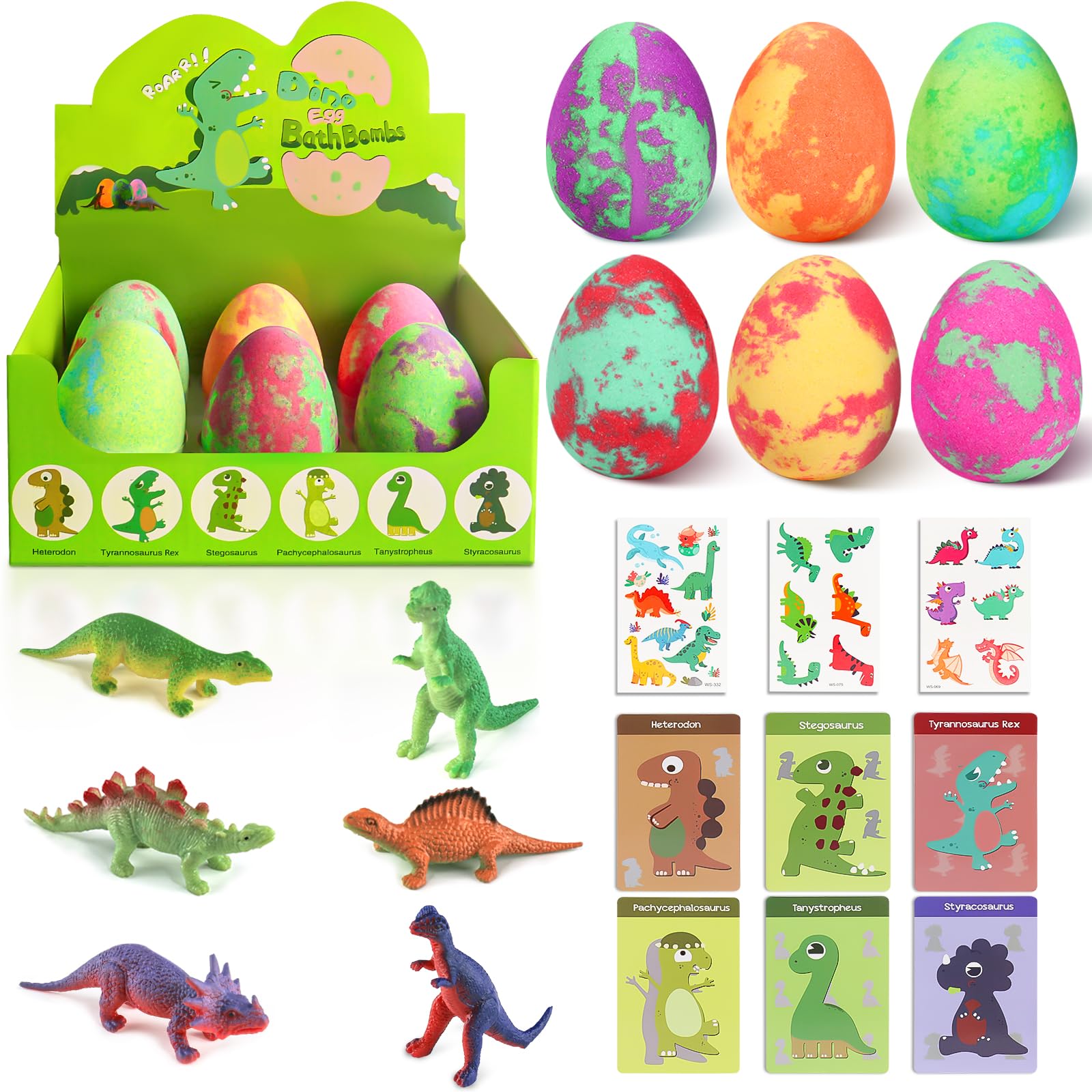 STARYAR tarjetas educativas de dinosaurios, aprendizaje lúdico durante el baño.