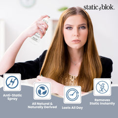 Static Blok compatible con cabello natural y pelucas sintéticas para un look controlado.