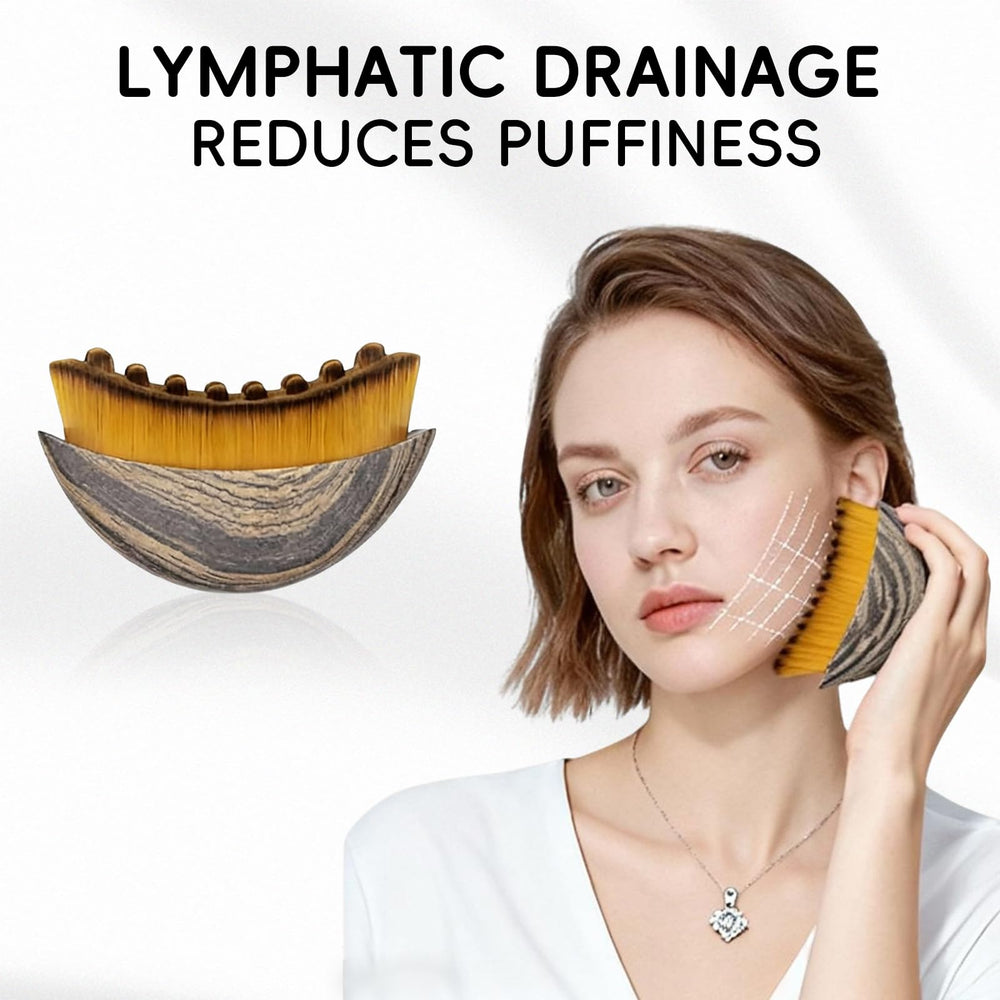 Stcohyz ergonomic curved design fits cheekbones and jawline for massage