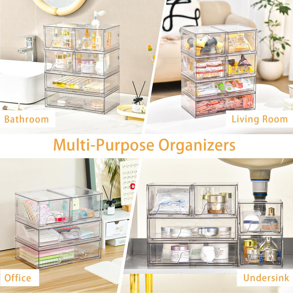 Stebopum cosmetics cabinet organizer with clear design and versatile use