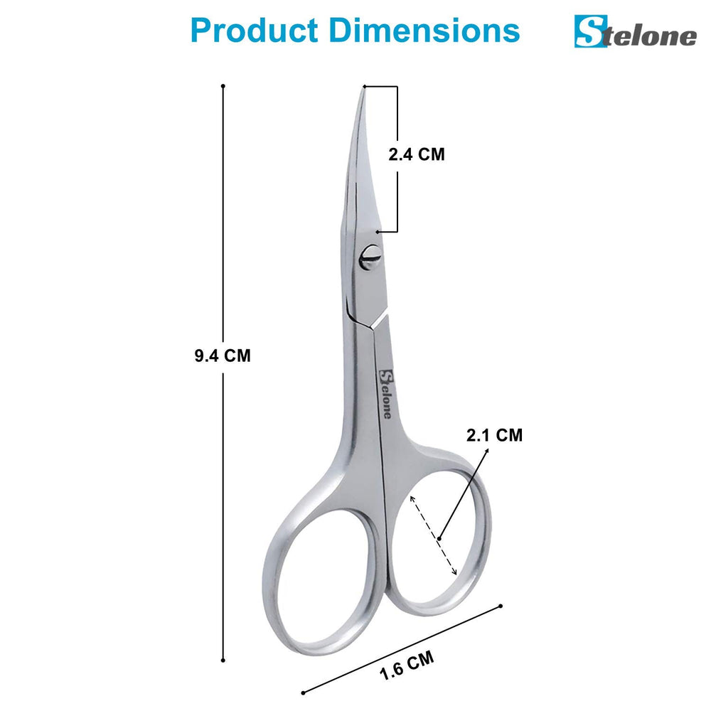 Stelone brow trimming setup for clean, well-defined arches.