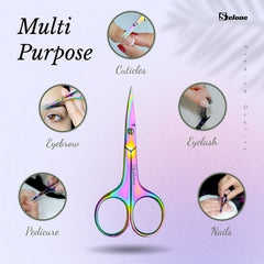 Stelone facial hair removal scissors for delicate trimming and body hair care