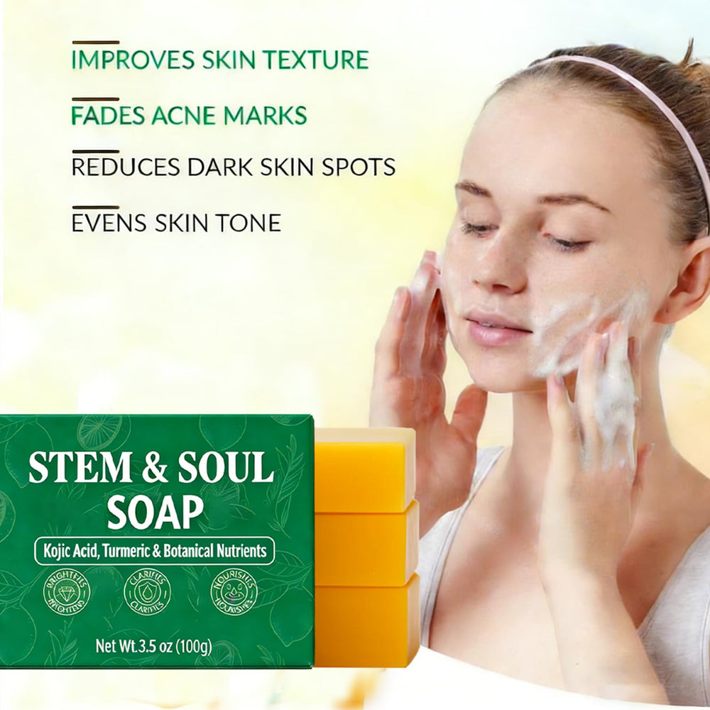 Stem and Soul Jabón Curcuma Limón: apto para piel grasa y mixta.