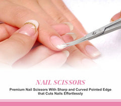 Stemedic Instruments curved brow trim close-up for neat eyebrow shaping.
