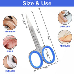Stemedic Instruments blue nose hair scissors for safe, discreet grooming.