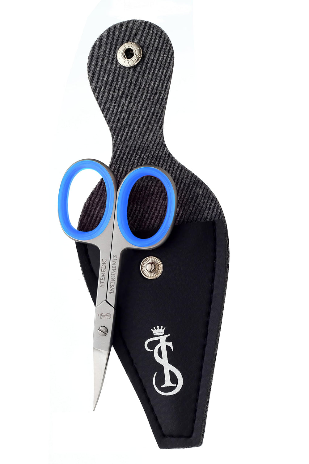 Stemedic Instruments blue travel case for on-the-go grooming kit.