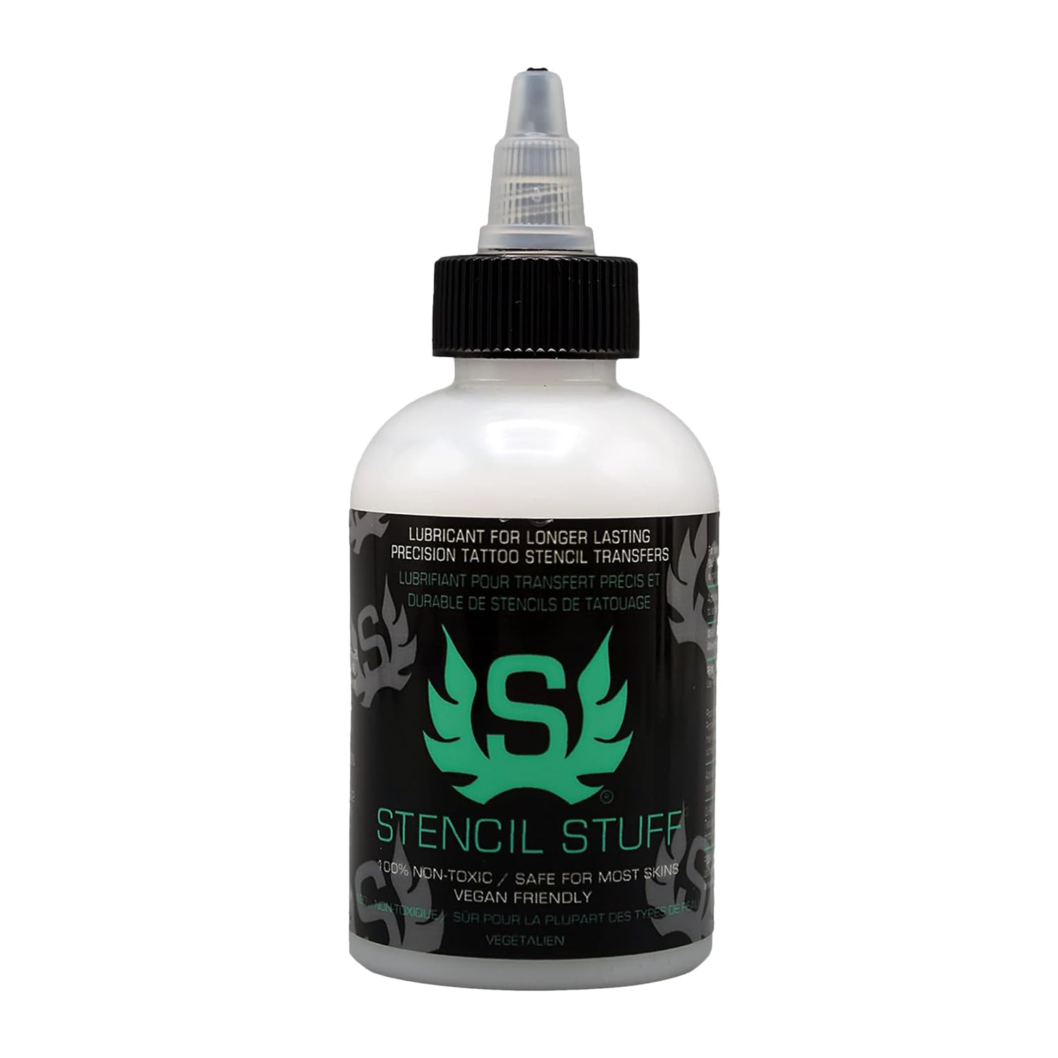 Stencil Stuff gel-tatuaje-frente: transferencia nítida de plantillas con secado rápido.