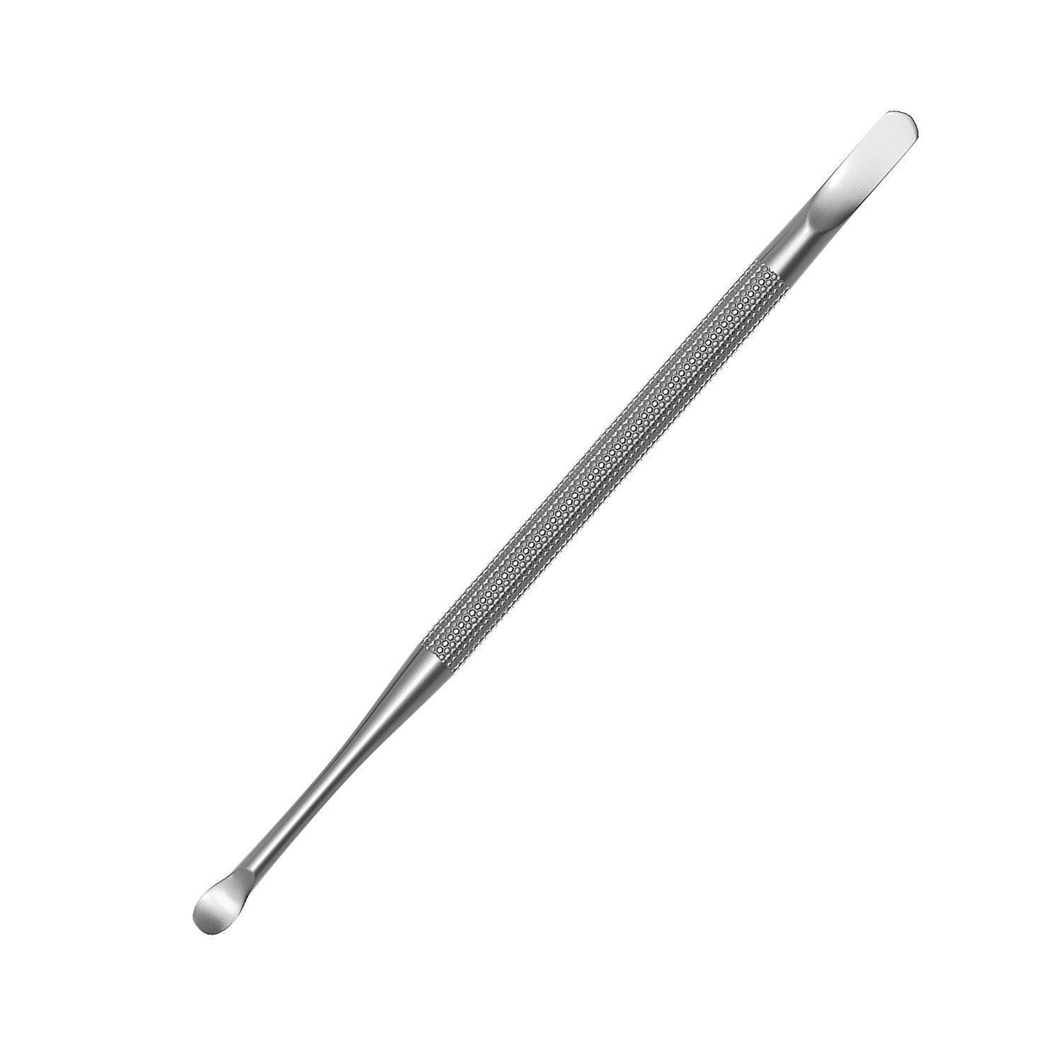 Sterling Beauty Tools professional cuticle pusher front view showing dual-ended design for precise grooming