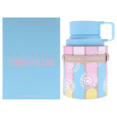 Odyssey by Sterling Parfums bottle highlights marshmallow sweetness for everyday wear.