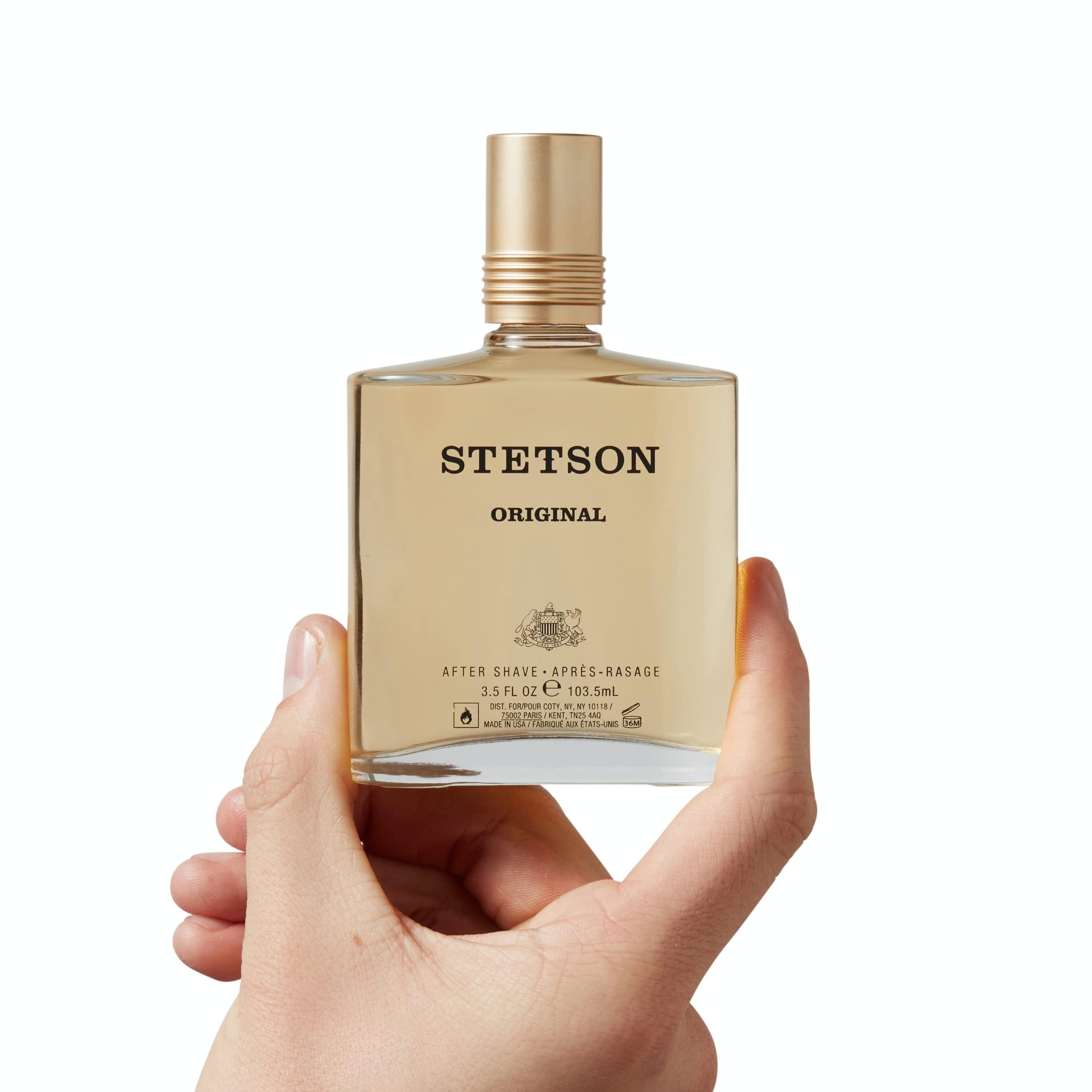 Stetson Original After Shave travel pouch scene for on-the-go refreshment.