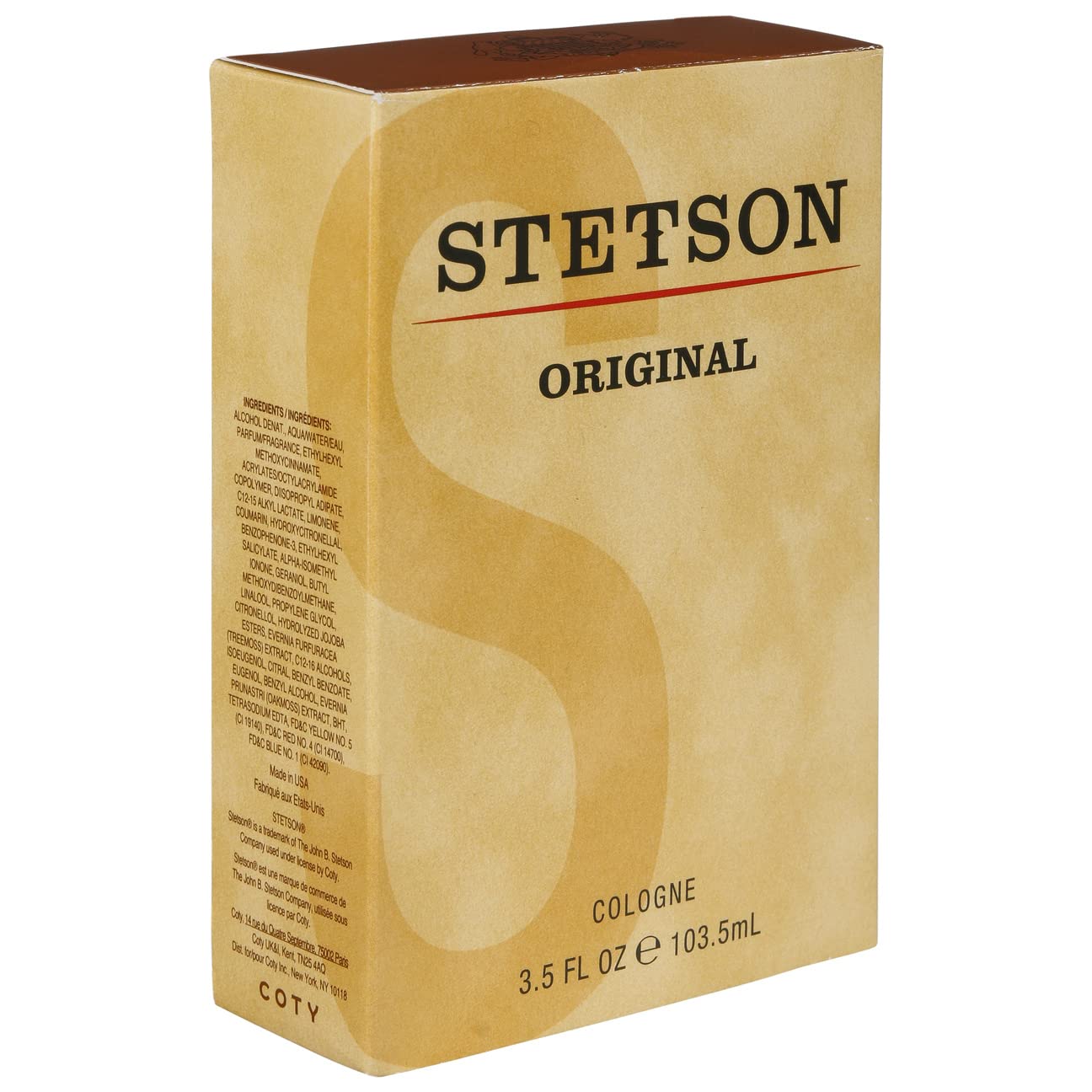 Stetson Original Cologne application imagery suggesting confident all-day wear.