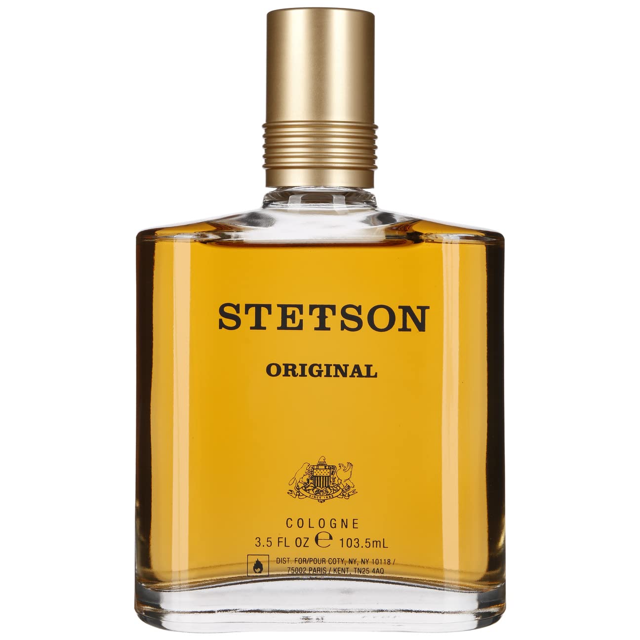 Stetson Original Cologne bottle close-up, timeless masculine scent for daily wear.