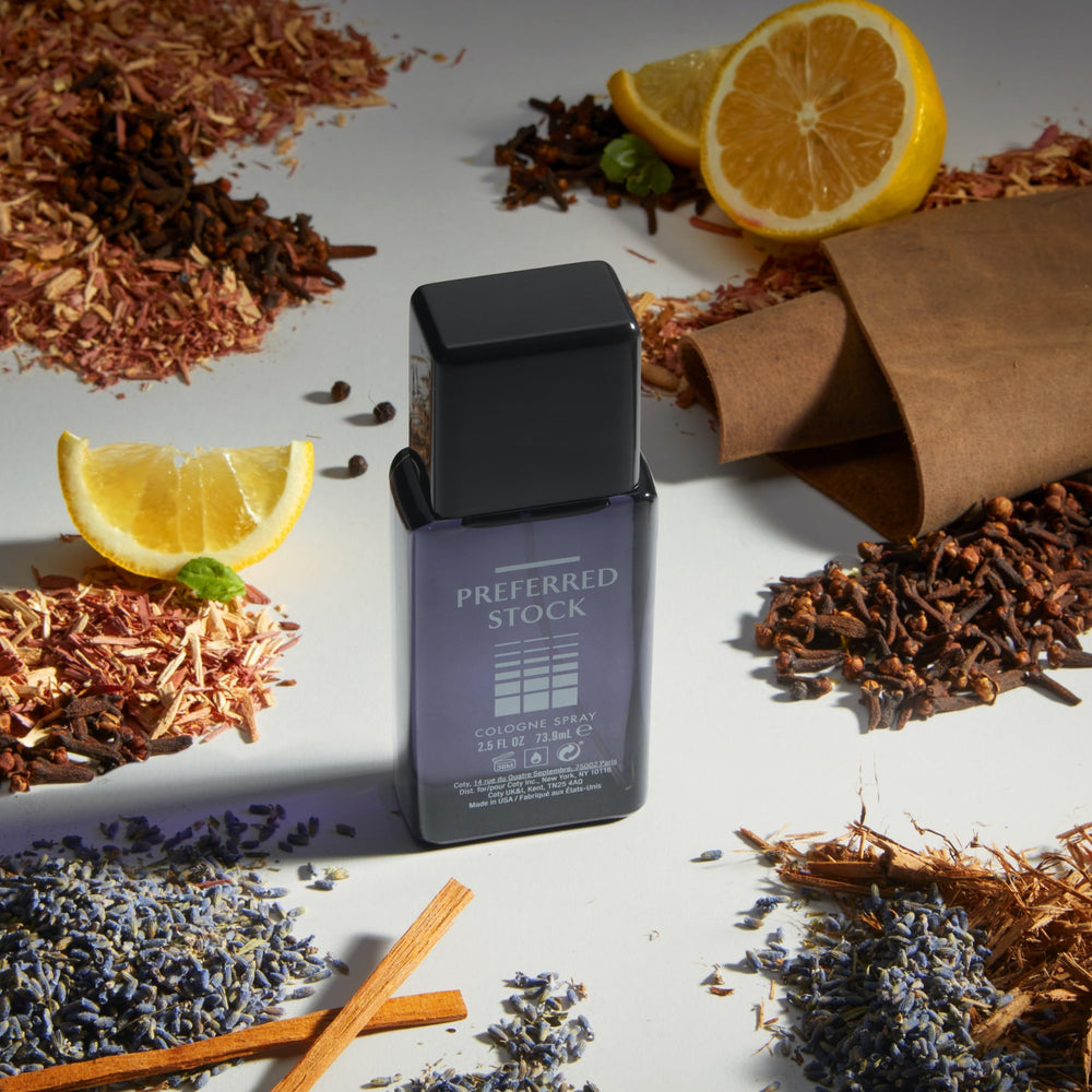 Compact bottle shown with a backpack-ready fragrance for travel.