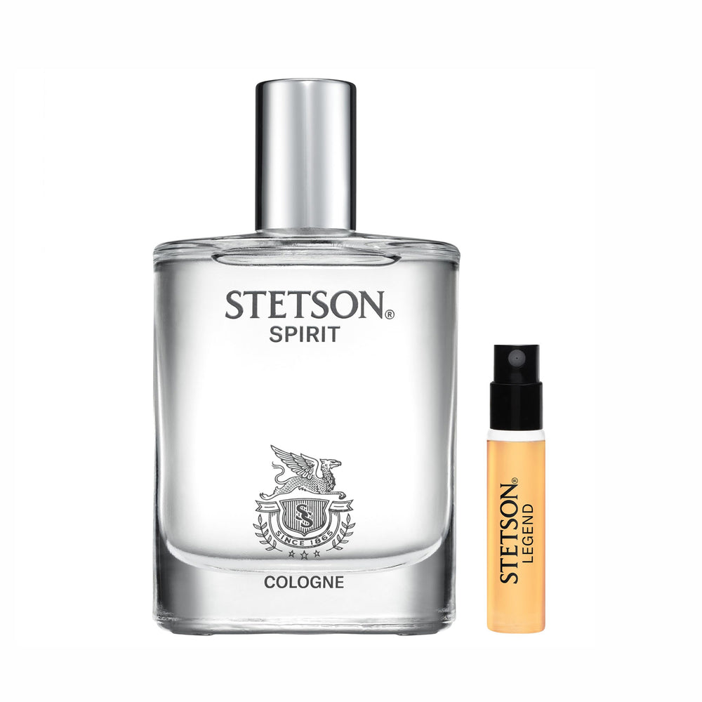 Stetson Spirit bottle front view for daily confidence.