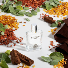 Stetson Spirit packaging on display with premium details.