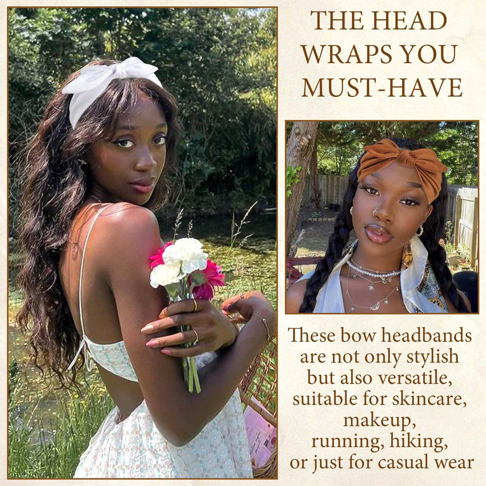 STGDAK Turban-look headband delivers chic texture and secure fit.