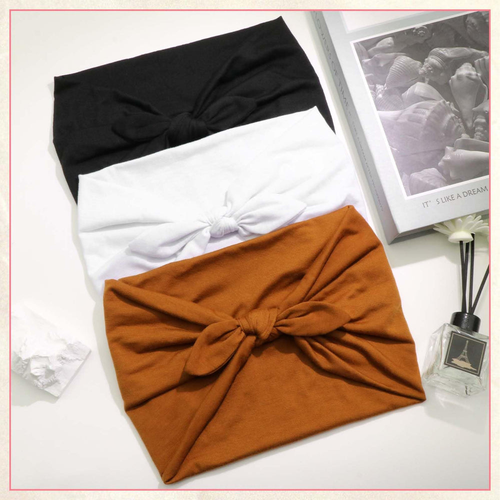 STGDAK Bow Headband ideal for yoga, running, and daily errands.