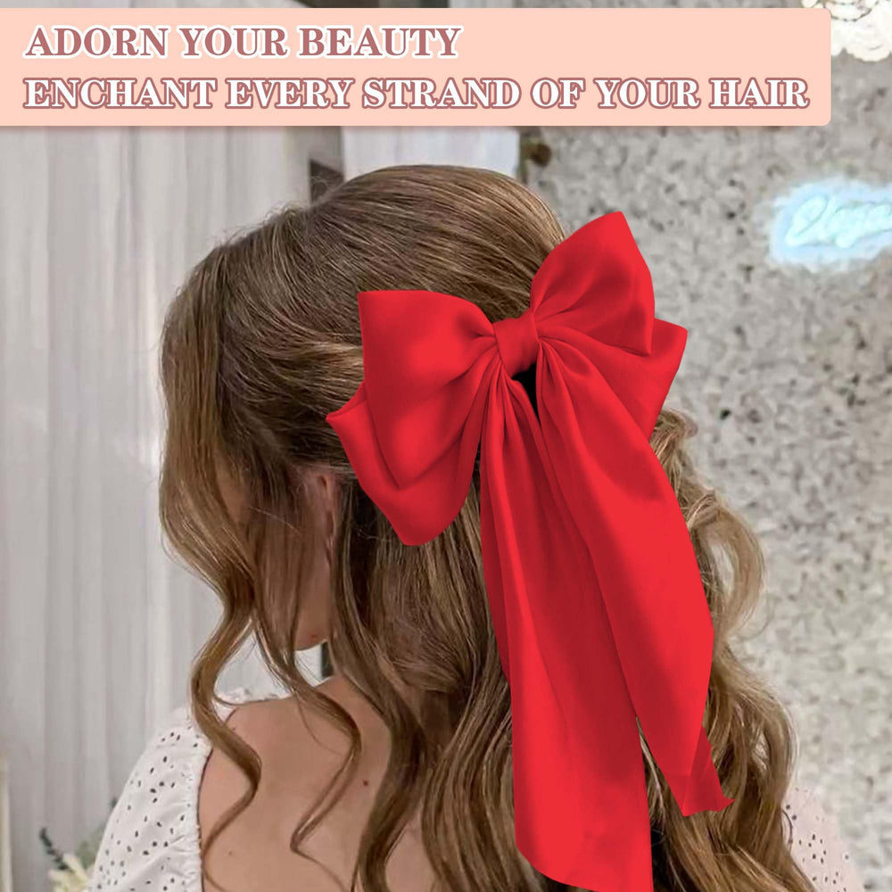 STGDAK bow hair accessory with metal barrette stays put all day